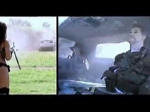 Girls And Guns - 2nd Girl firing M60 Machine Gun