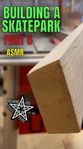 Building a skatepark part 5 ASMR #skatepark #indoorskatepark #construction | Breaking Free Skatepark