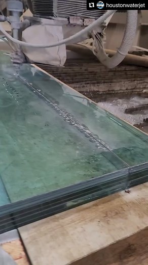1.5K views · 22 reactions | We love seeing what you’re cutting! Thanks @houstonwaterjet for sharing! #flowwaterjet #waterjetcutting #glass #waterjet | Flow Waterjet | Facebook