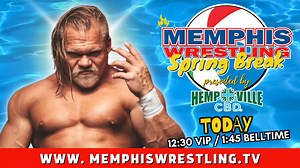 TODAY — Celebrate Spring Break with TNA Wrestling star HAMMERSTONE, along with the stars of #MemphisWrestling! Memphis Wrestling Spring Break is presented by Hemp Ville CBD 🎟️ http://tinyurl.com/HAMMERSTONEMARCH 👉 http://HempVilleCBD.com | Memphis Wrestling