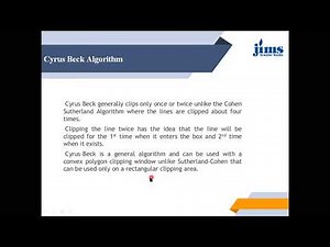 Computer Graphics - Cyrus – Beck Algorithm