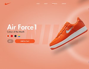 Figma Slide Animation | Nike Sneakers - Jagadeesh Kottu
