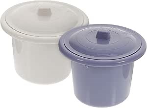 SHOWERORO 2pcs Spittoon for Elderly Men Car Containers with Lids Travel Potty Portable Pot Chamber Pot Adult Urinal Pail Pot Convenient Potty Adult Spittoon