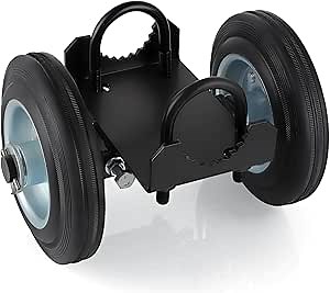 6" Rolling Gate Wheel Carrier, Adjustable Gate Wheel Rut Runner for Chain Link Fence, Sliding Tube Gates