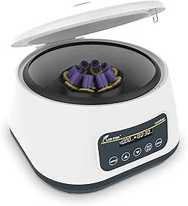 LAB FISH Digital PRP Benchtop Centrifuge Machine 2ml~5ml/10ml/15ml Lab Test Tubes 500-4000RPM Max1717xg