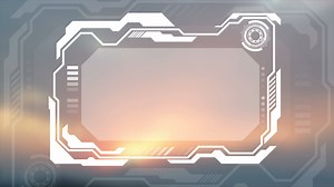 Technology futuristic HUD display interface motion background