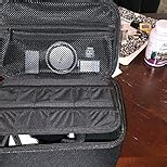ALKOO Camera Bag Camera Case for Canon EOS Rebel T7 T100 4000D/ for Sony a6400 a6100 a6300 a6600 a6700, Travel DSLR Mirrorless Camera Bag with Adjustable Dividers for Photographer- Grey (Box Only)