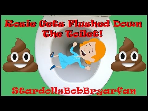 Caillou Flushes Rosie Down The Toilet