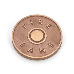 [Hot Item] Customized Fire Safety Signs Green Sand Resin Precision Shell Moulding/Pre-Coated Sand Casting with Brass Bronze