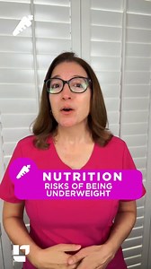 ‍⚕️喙Cathy shares the risks of being underweight as an older adult. Please comment and share!朗 bit.ly/ALLNutrition #NCLEX #Nutrition #underweight #HESI #Kaplan #ATI #NursingSchool #NursingStudent⁠ #Nurse #RN #PN #LPN #nurseeducator #Leveluprn #Murse | Level Up RN | Facebook