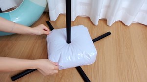 2 Set Metal Pool Float Storage Rack Heavy Duty Adjustable Pool Float Holder with Water Bags Upgraded Swimming Rings Storage Organizer Stand for Poolside Outdoor Beaches Towel Goggles(Black)