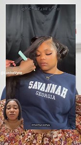 How to do side part quick weave👌 | LustreVyne.