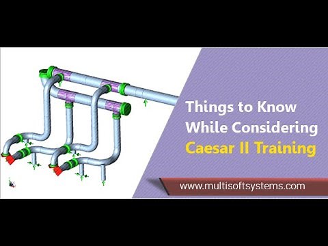 CAESAR II Course | Pipe Stress Analysis | A PIPE STRESS ANALYSIS SOFTWARE