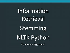 Introduction to NLTK Python, Stemming