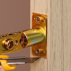 Easy Lock Installation Idea Thanks for watching! Please be aware that this video is for entertainment purposes only and techniques shown should not be attempted at home! | Crafty School