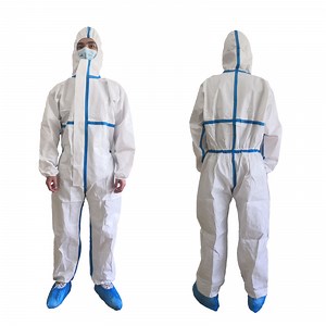 [Hot Item] Medical Protective Gown Disposable Protective Clothing Level 4 Protective Coverall Suit 60g Microporous Film PPE Manufacturer