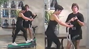 Throwback! Kris and Bruce Jenner in old-school workout vid