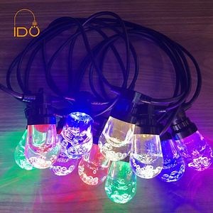 [Hot Item] RGB Dimmable Solar S14 Outdoor Festival Decorative Garden Pool LED String Lights