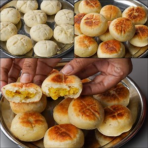 108K views · 1.5K reactions | If You Have Suji & Flour At Home You Can Make This Masala Baati Recipe | Stuffed Masala Baati Recipe | N'Oven - Cake & Cookies | Facebook