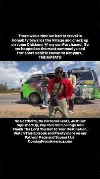 They sat a Grown Man on My sons Lap while riding in a Matatu in Kenya