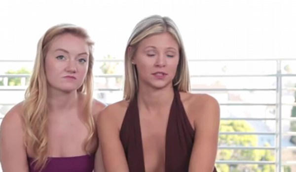two new girl's try porn casting