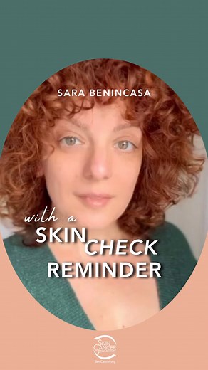 “I am here today to remind you to get your annual skin check. I had skin cancer when I was 18, but we caught it early, so I’m ok and I’m still here at 43. The truth is that anybody can get skin cancer, even people blessed with vastly more melanin than me... Learn to check for basic changes to your skin, it’s very important.” Thank you @Sarajbenincasa for sharing this incredibly important message🫶🏽and pointing people to us for skin cancer information. 💛 Skin cancer is serious, but most people 