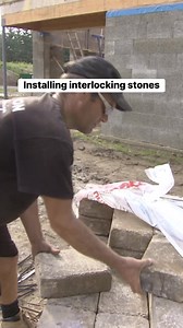 Showing you the installation of the interlocking stone on my property 👍🛠🔨 #interlocking | Mike Holmes