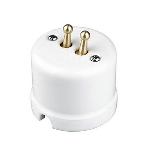 [Hot Item] Retro Ceramic Toggle Switch for Poland, Italy, Spain