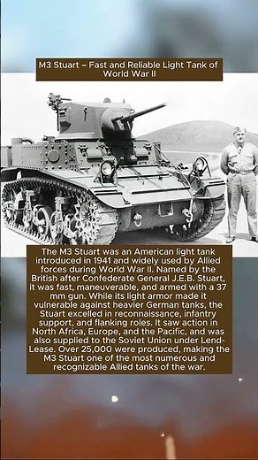 M3 Stuart – Fast and Reliable Light Tank of World War II