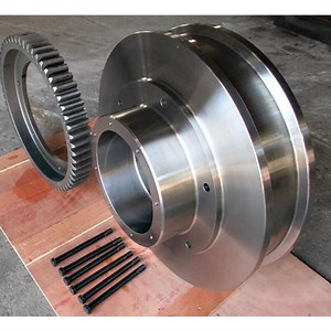 [Hot Item] Heavy Industry Flange Forging Trolley Drive Wheel Rail Gantry Crane Forged Wheel