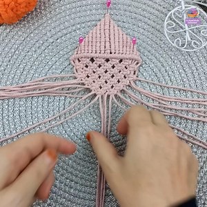 macrame fish tutorial🐟 11×120cm 8×50 cm 2mm cotton rope #viralvideo #macrame #diy #shortvideo #viral #video #handmade | Yu Hand Made Collection