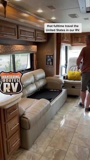 Take a look at this. This is the guest bed in our RV. We can sleep two additional adults in this bed. Our RV sleeps 6 total. #rvlife #travelblogger #roadtrip #campinglife | Wandering Routes