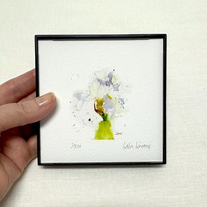 IRIS Watercolor Floral Print, Bearded Iris Painting, Iris Flower Art, Farmhouse Decor, Garden Watercolors, Gift for Gardener, Gift for Mom - Etsy