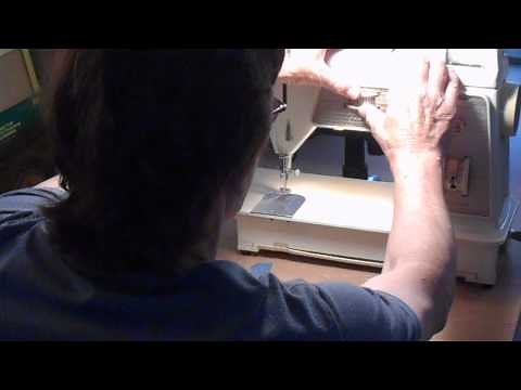 singer golden deluxe touch and sew model 750 denim demo GSP