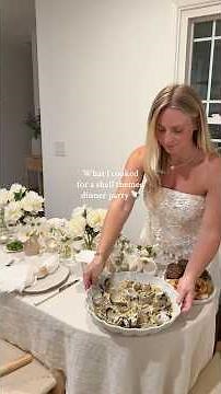 What I cooked for a shell themed dinner party 🐚🫶🏼 #dinnerparty #homemade #hosting
