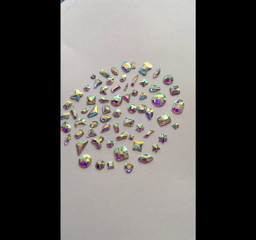 Special Shape Crystal AB Iron On Hotfix Rhinestones Hot Fix Flatback Stones Glass Gem Decoration for Clothes, Shoes, Bags,etc.