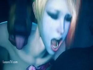 Dog fucks Harley quinn Full
