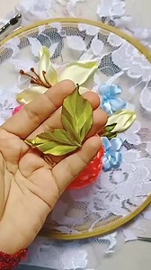 How to Make Ribbon Embroidery Craft on Brocade Cloth #embroidery #bordado #sulampita | Asnimar Embroidery
