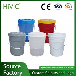 [Hot Item] Clear Containers Golf Ball Plastic Bucket with Locking Lids