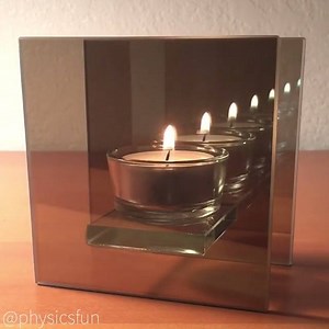 261K views · 980 shares | These parallel partially mirrored panes of glass create the illusion of multiple candle flames.  via Physicsfun | UNILAD Tech | Facebook