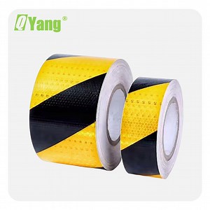 [Hot Item] Waterproof Yellow Black Barrier Caution Safety Marking Reflective Warning Tape