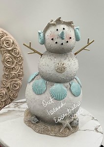 Un bonhomme de neige côtier I Bonhomme de neige de Noël Beachy I Joli bonhomme de neige côtier - Etsy France