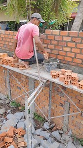 3.6K views · 50 reactions | Brick wall installation for fence of Villa project by professional masonry skill | Chocolate | Facebook