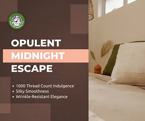 Dive into luxury with our 1000 Thread Count Indulgence bedding. Experience the epitome of silky smoothness against your skin, waking up refreshed and rejuvenated. This exquisite set combines luxurious comfort with effortless elegance, resisting wrinkles for a picture-perfect bedroom every morning. . . . #LuxuryBedding #SilkySmoothSheets #bedding #homedecor #bedroomdecor #bedroom #bed #bedcover #bedsheets #WrinkleFreeElegance #1000ThreadCount #SpoilYourself #UpgradeYourSleep #DreamyBedroom #Inves
