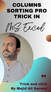 19K views · 116 reactions | Multiple Columns Sorting and Re Arranging in MS Excel || MS Excel Smart Trick Don't Forget to Like Share and Follow. #excelshortcuts #excelshort #excelreels #excelviral #exceltricks #exceltips #sortcolumnsinexcel Subscribe My Channel For Many More Excel Regular Tricks and Shortcut Tutorail https://www.youtube.com/@trickandclick3660/videos | Trick and click | Facebook