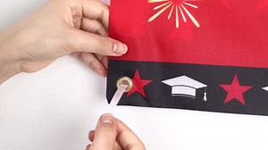 ADXCO 48 Pieces 2023 Graduation Car Decoration Kit Congrats Grad Parade Car Flag Banner Balloons Grad Parade Car Supplies Kit for 2023 Graduation Celebration, Grad Parade Car Decors (Blue and White)