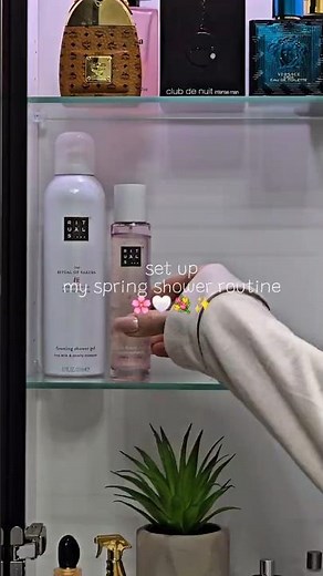 set up my spring shower routine🌸✨️ #spring #showerroutine #selfcare #springvibes #rituals #aesthetic