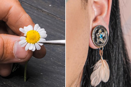 Boucle d'oreille originale à partir d'une simple pièce 👂: | Brico Enfants