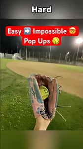 Easy - Impossible! Pop Ups! #baseballszn #softball #baseball #slowpitch #sportsshorts #sportsshorts
