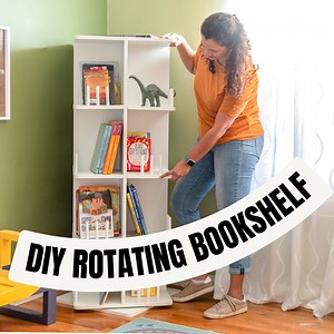 14K views · 334 reactions | This rotating bookcase is perfect for lots of storage in the corner of any room 朗 | The DIY Life with Anika | Facebook